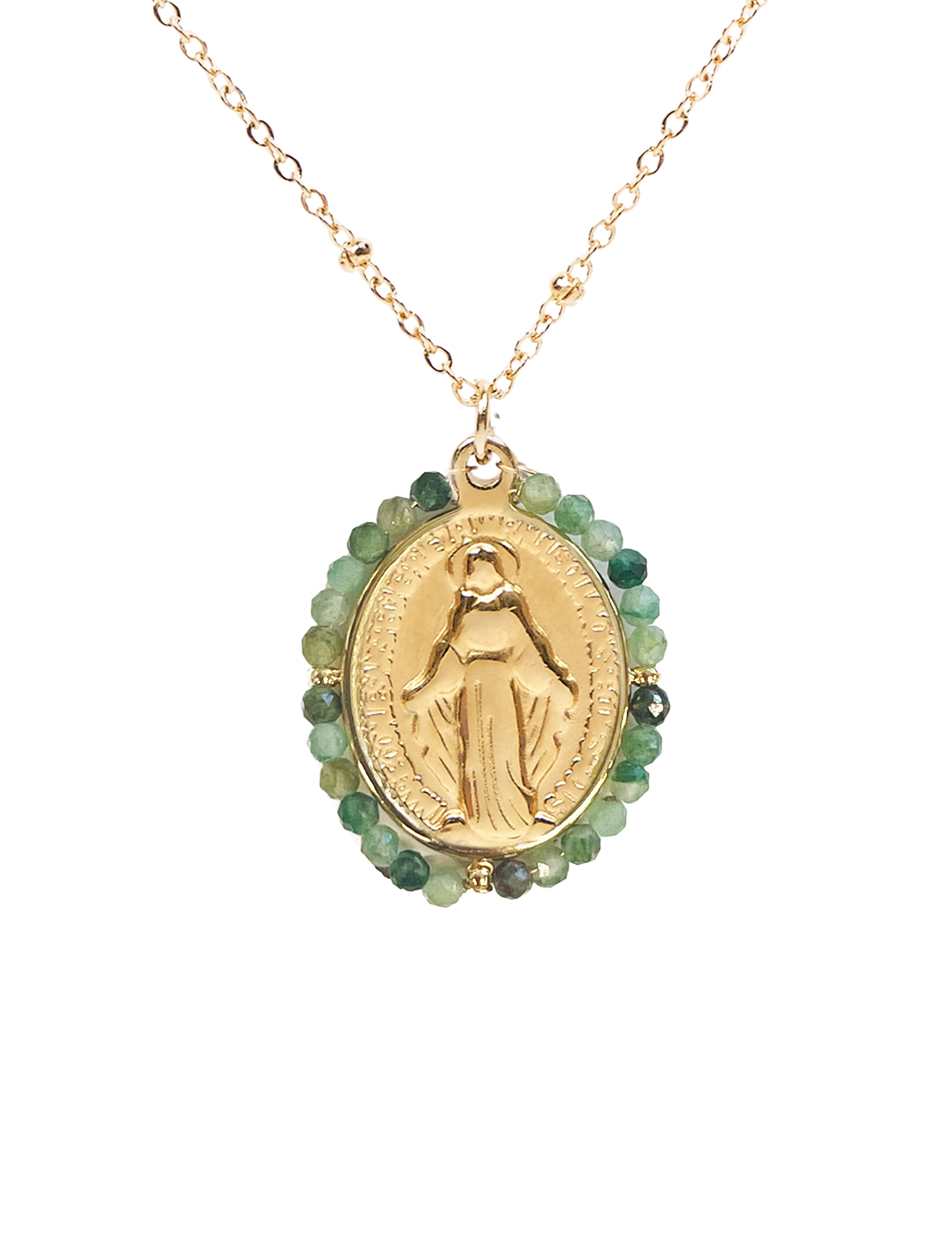 Collar VIRGEN VERDE ESMERALDA