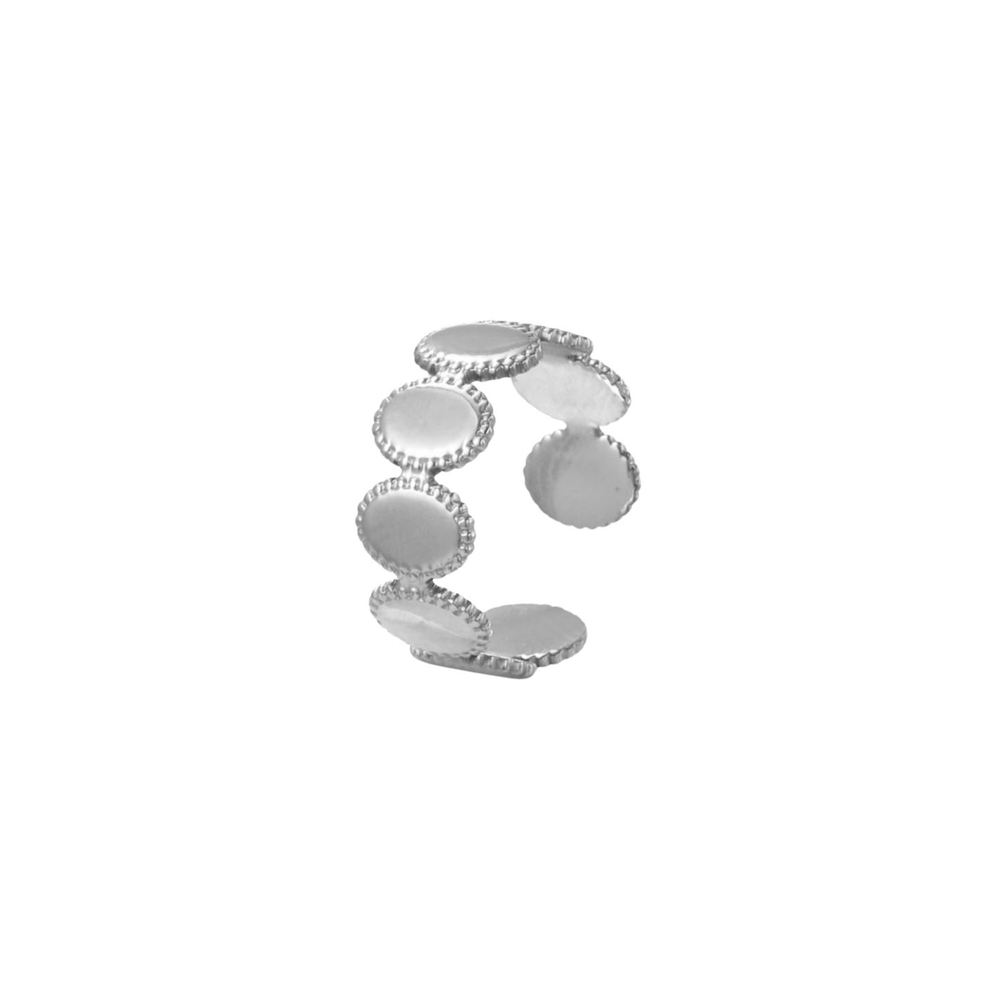 SILVER EGGS Ring