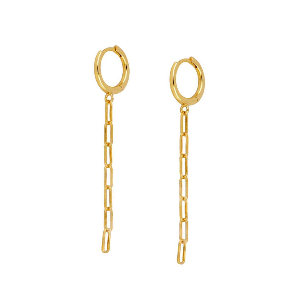 GOLD LINK EARRINGS