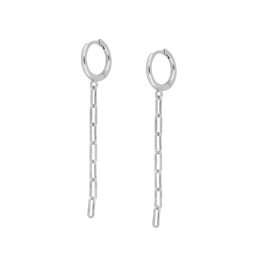 SILVER LINK EARRINGS