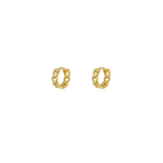 GOLD CHAIN ​​HOOP Earring